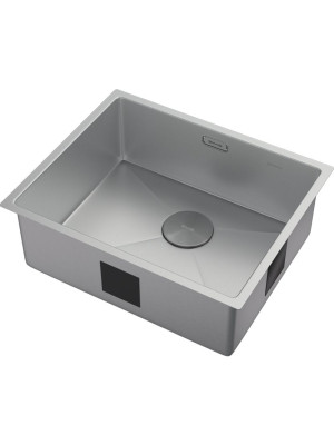 Кухонная мойка ZorG Zerox 54 U / IF Zurinox Steel сбоку