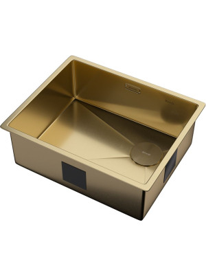 Кухонная мойка ZorG Zerox 54 U / IF Side SF PVD Gold сбоку