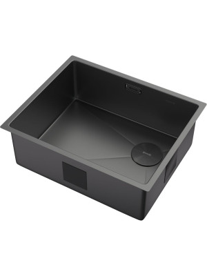 Кухонная мойка ZorG Zerox 54 U / IF Side SF Zurinox PVD Gunblack сбоку