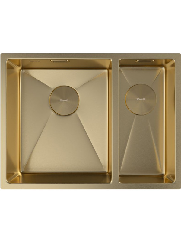 Кухонная мойка ZorG Zerox 58-2 U / IF-R PVD Gold