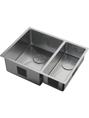 Кухонная мойка ZorG Zerox 58-2 U / IF-R Steel сбоку
