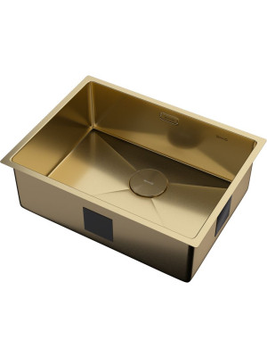Кухонная мойка ZorG Zerox 59 U / IF PVD Gold сбоку