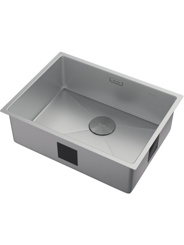 Кухонная мойка ZorG Zerox 59 U / IF Zurinox Steel сбоку
