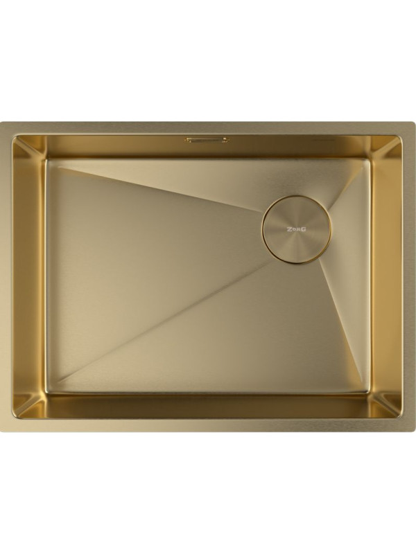 Кухонная мойка ZorG Zerox 59 U / IF Side SF PVD Gold