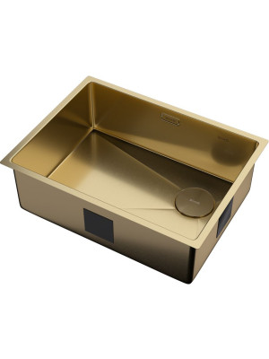 Кухонная мойка ZorG Zerox 59 U / IF Side SF PVD Gold сбоку