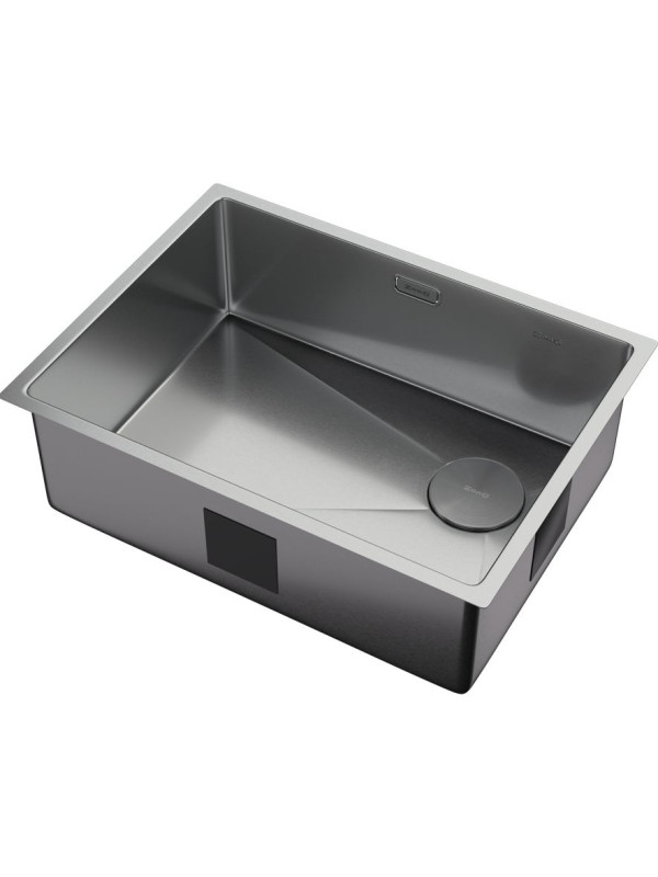 Кухонная мойка ZorG Zerox 59 U / IF Side SF Zurinox Steel сбоку
