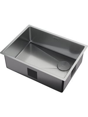 Кухонная мойка ZorG Zerox 59 U / IF Side SF Zurinox Steel сбоку