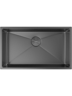 Кухонная мойка ZorG Zerox 74 U / IF PVD Gunblack