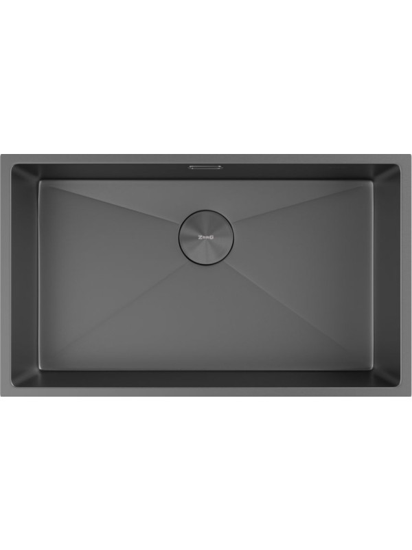 Кухонная мойка ZorG Zerox 74 U / IF Zurinox PVD Gunblack