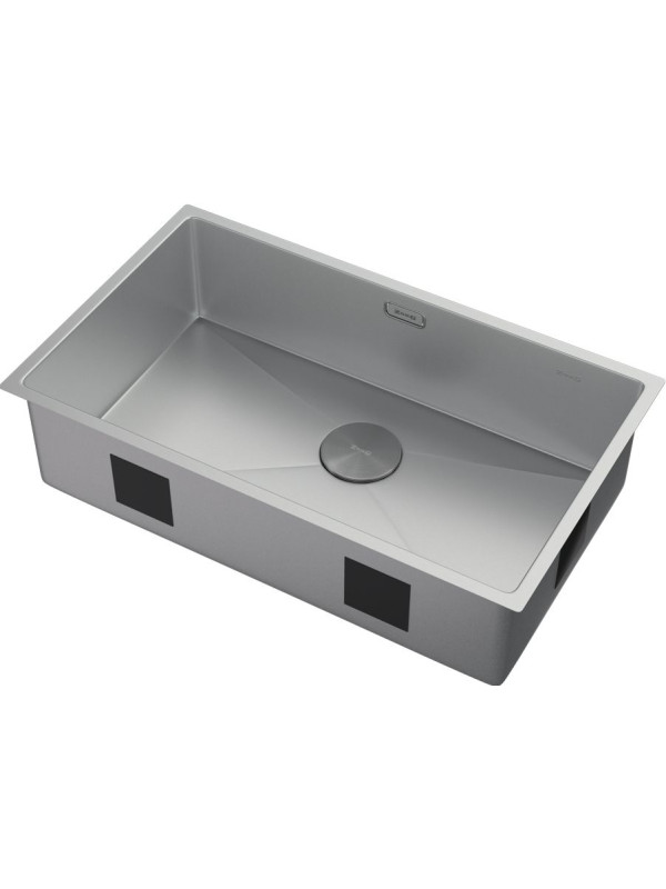 Кухонная мойка ZorG Zerox 74 U / IF Zurinox Steel сбоку