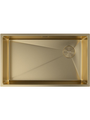 Кухонная мойка ZorG Zerox 74 U / IF Side SF PVD Gold