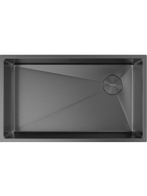 Кухонная мойка ZorG Zerox 74 U / IF Side SF PVD Gunblack