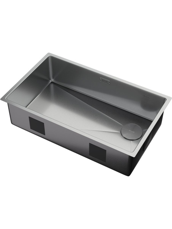 Кухонная мойка ZorG Zerox 74 U / IF Side SF Steel сбоку