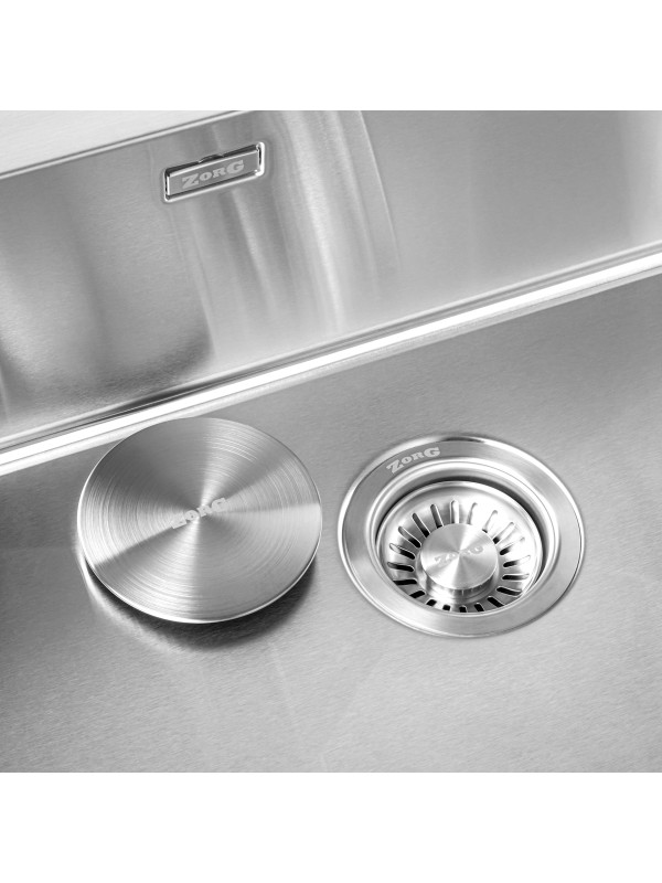 Кухонная мойка ZorG ZRN 5055 Premium Satin слив