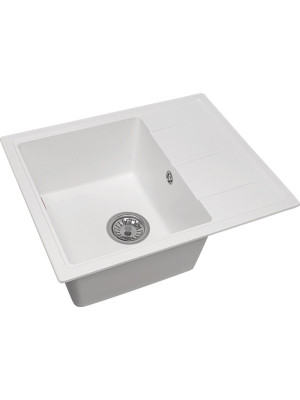 Кухонная мойка Arfeka Alexia 58 Silken White сбоку