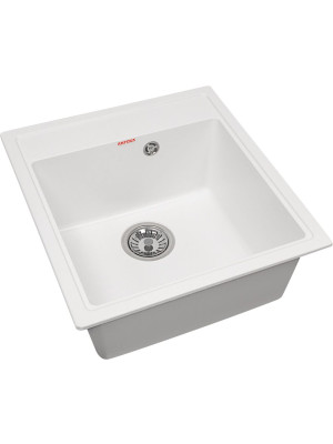 Кухонная мойка Arfeka Dalago 47 Silken White сбоку