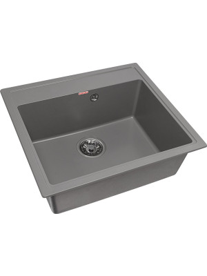 Кухонная мойка Arfeka Dalago 57 Shadow Grey сбоку