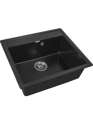 Кухонная мойка Arfeka Dalago 57 Wet Graphite сбоку