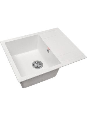 Кухонная мойка Arfeka ZIA 65 Silken White сбоку