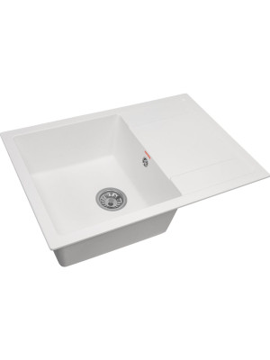 Кухонная мойка Arfeka ZIA 76 Silken White сбоку