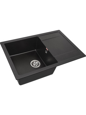 Кухонная мойка Arfeka ZIA 76 Wet Graphite сбоку