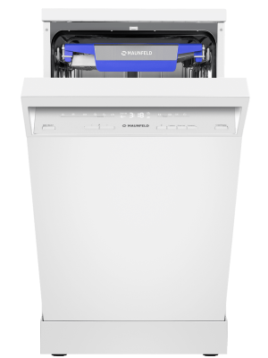 Посудомоечная машина Maunfeld MWF45230W спереди с открытой дверцей