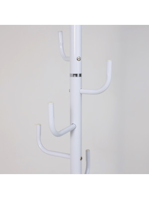 Вешалка напольная AksHome Cactus белая вблизи