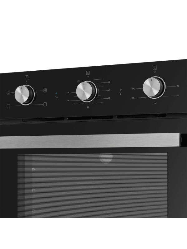 Электрический духовой шкаф Maunfeld AEOC6040B Black вблизи