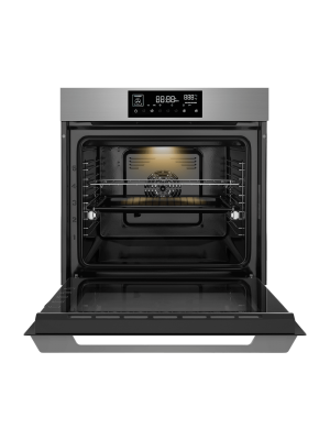 Электрический духовой шкаф Maunfeld AEOD76106S Inox спереди