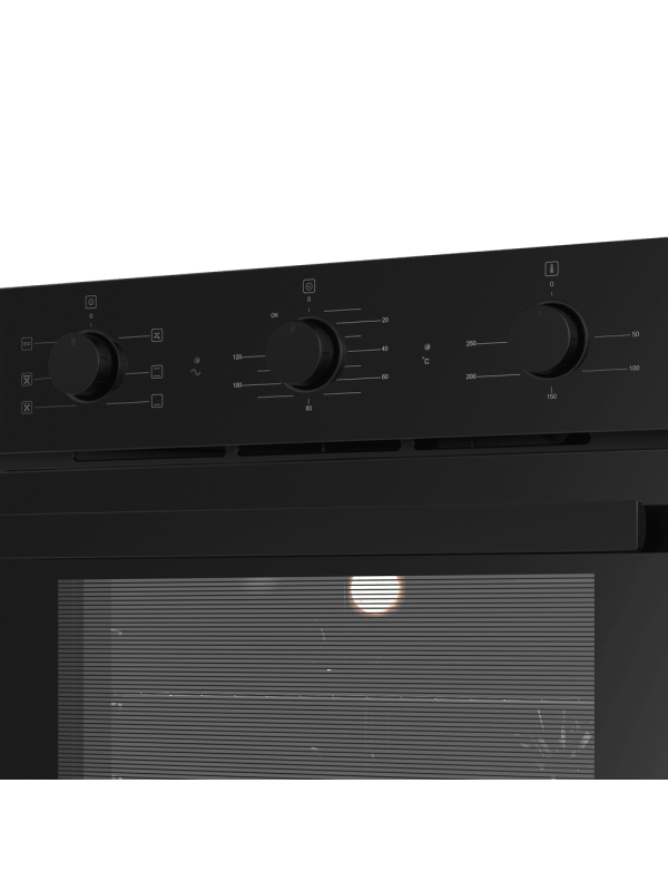 Электрический духовой шкаф Maunfeld AEOF6060B2 Black вблизи