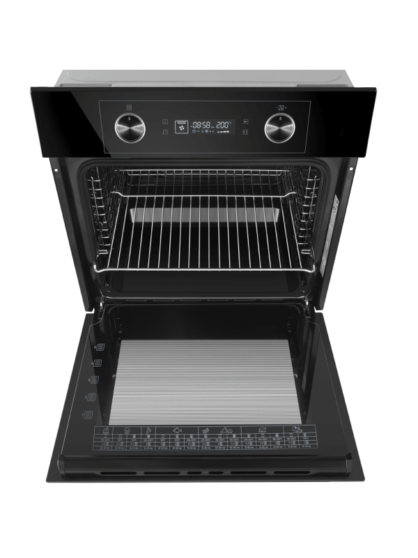 Электрический духовой шкаф Maunfeld AEOH60102B Black сверху