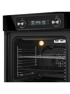 Электрический духовой шкаф Maunfeld AEOH60102B Black вблизи
