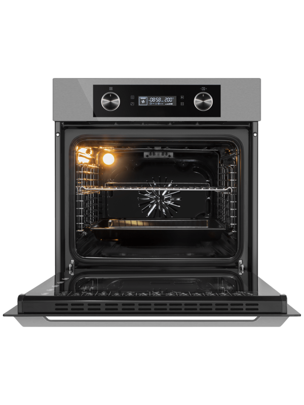Электрический духовой шкаф Maunfeld AEOH60102S Inox спереди