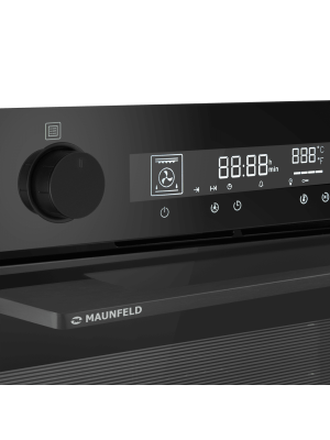 Электрический духовой шкаф Maunfeld AEOH60106B2 Black вблизи