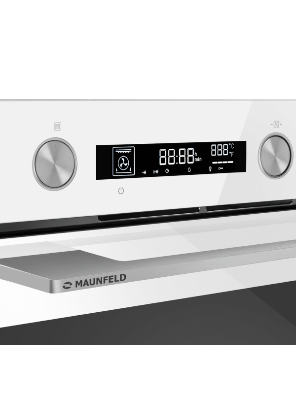 Электрический духовой шкаф Maunfeld AEOH60106W White вблизи