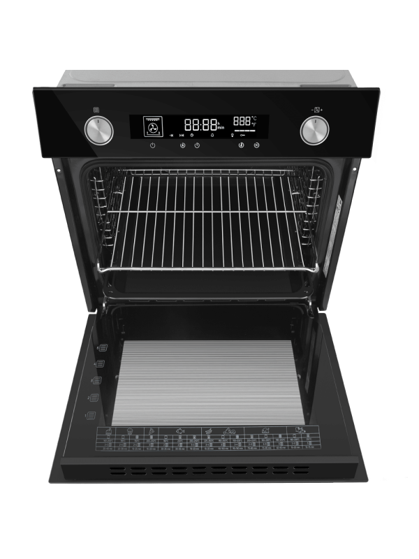Электрический духовой шкаф Maunfeld AEOH6066B Black сверху