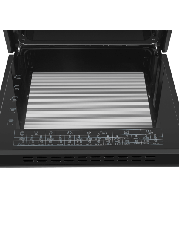 Электрический духовой шкаф Maunfeld AEOH6066B Black дверца
