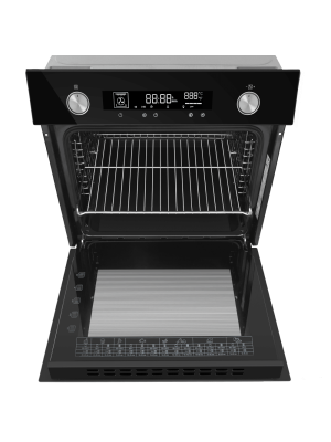 Электрический духовой шкаф Maunfeld AEOH6066B Black сверху