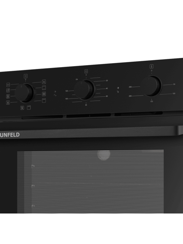 Электрический духовой шкаф Maunfeld AEOK7610B2 Black вблизи