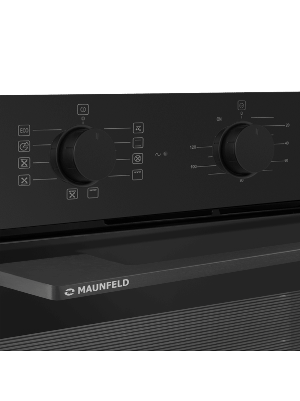 Электрический духовой шкаф Maunfeld AEOK7610B2 Black утапливаемые регуляторы
