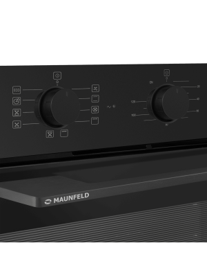 Электрический духовой шкаф Maunfeld AEOK7610B2 Black утапливаемые регуляторы