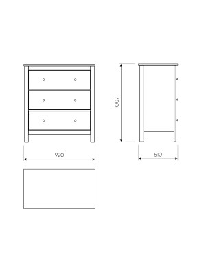 Комод Mio Tesoro Сага 92x100 темно-бирюзовый/ясень схема 2