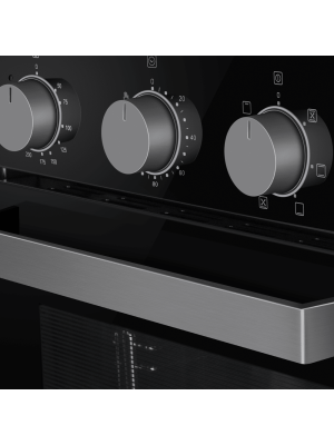 Электрический духовой шкаф Maunfeld EOEC516PB Black утапливаемые регуляторы