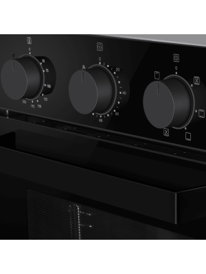 Электрический духовой шкаф Maunfeld EOEC516PB2 Black утапливаемые регуляторы