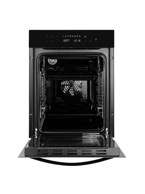 Электрический духовой шкаф Maunfeld EOEH5110B Black спереди