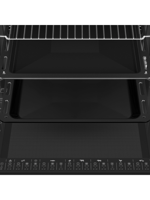 Электрический духовой шкаф Maunfeld EOEH7613B Glossy Black сверху