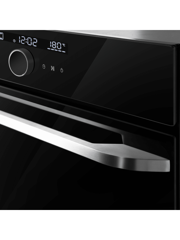 Электрический духовой шкаф Maunfeld EOEH7613B Glossy Black электронное управление