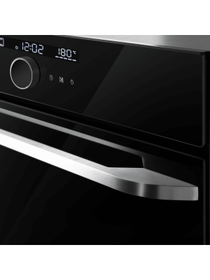 Электрический духовой шкаф Maunfeld EOEH7613B Glossy Black электронное управление