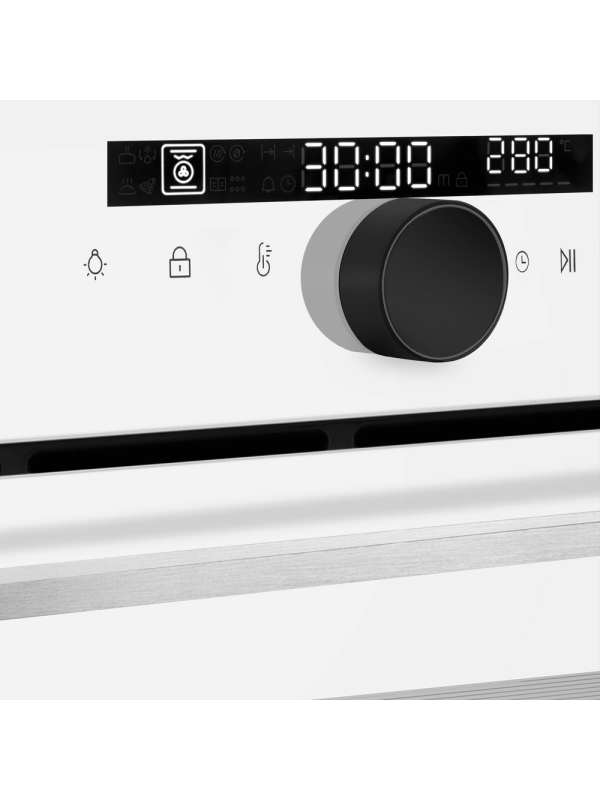 Электрический духовой шкаф Maunfeld EOEH7613W Glossy White электронное управление