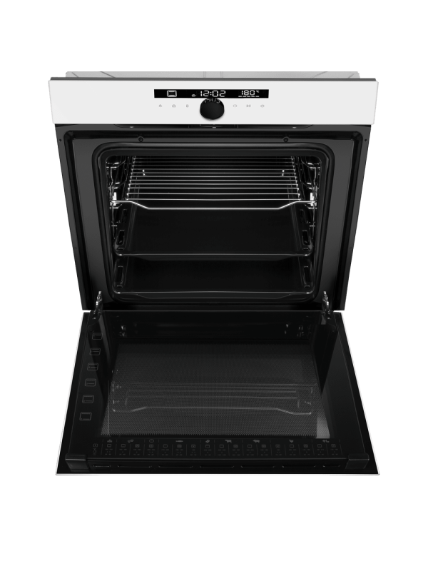 Электрический духовой шкаф Maunfeld EOEH7613W Glossy White спереди